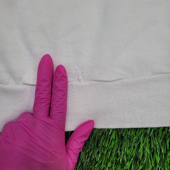 Vintage 80s Abstract Hoodie Womens Large 20x20 Boxy - Picture 7 of 14